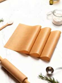 200pcs Square Greaseproof Kraft Paper Baking Liners, Disposable Oil-Absorbing Pads For Oven Baking, Grilling And Food Trays - View 5