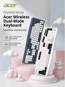 Acer Wireless Bluetooth Keyboard And Mouse Combo, Silent Keys, Office Typing, Desktop And Laptop Compatible, Office And Home Keyboard Mouse Set - View 5