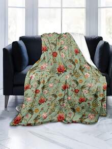 Soft And Comfortable Exquisite Printed Cute Animal Blanket, 2D Flat Printed Pattern Multi-Purpose Blanket For Sofa, Bed And More, Outdoor Camping Leisure Blanket, Suitable For Home, Picnic, Travel, All Seasons Comfort, Modern Style, Polyester, Machine Washable - Multicolor - View 4