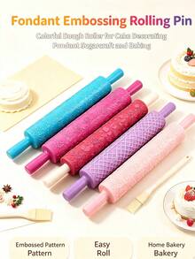Crocodile Skin Texture Plastic Roller, Suitable For Hobbyists, Can Be Used To Make Coasters, Clay Crafts, Wedding Gifts, Suitable For Pottery Beginners - Multicolor - View 7
