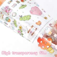 3D Stereoscopic Fun Scene Stickers, 3 Sheets Sticker Material + 1 Scene Card + 1 Effect Image/Pack, Oversized 33.9*25.2cm, Scrapbook Stickers, Suitable For Gifts, Office, Home, Classroom, Entertainment Toys, Student Scrapbook - A - View 7