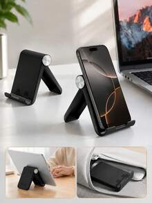 3/2/1pc Foldable Portable Stand, Universal Adjustable Desktop Stand, Lightweight And Portable, Non-Slip And Stable, Suitable For Office, Home, Travel, Study Desk And Back To School And New Year Gifts. Bathroom Decor - Multicolor - View 3