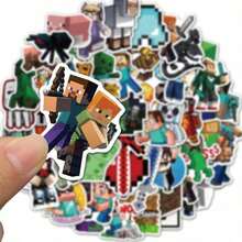 Panini 100pcs Game Character Waterproof Stickers, Classic Cartoon PVC Decals, Cute Graffiti Stickers, Suitable For Daily DIY Projects - Such As Water Bottles, Notebooks, Luggage, Skateboards, Phone Cases, Etc. - Random Styles (100pcs) - View 2