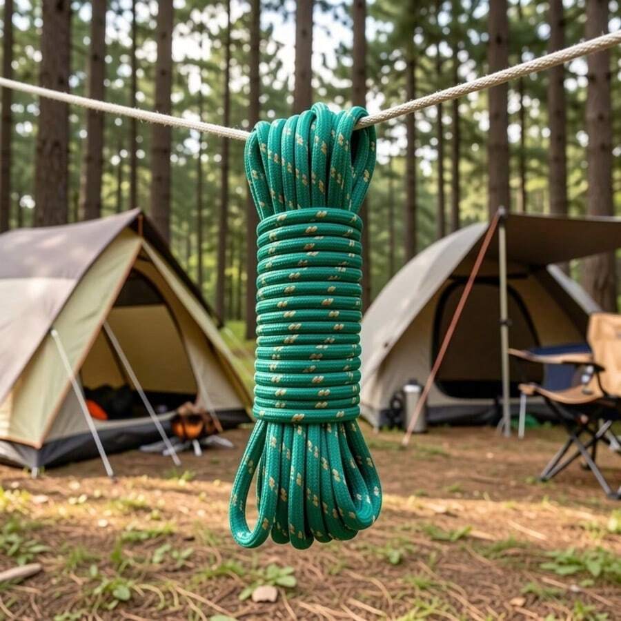 4pcs Reflective Tent Guy Ropes (Random Color), 10m/393.7in, Camping Tent Windproof Rope With Reflective Dots, Heavy Duty Nylon Tent Guide Rope, Suitable For Camping, Hiking, Backpacking, Outdoor Awning/Tarp Fixing Rope Accessories, Used For Fixing And Dragging Items, Indoor/Outdoor Clothesline