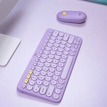 Logitech Pebble Purple Bluetooth Wireless Mouse Office Mouse Quiet Lightweight Computer Mouses For Mac Laptop PC - View 6