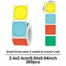 Marklife 24x24mm Self-Adhesive Thermal Label Printing Paper, Multi-Purpose Paper Round Circle Labels For P50/M120/M110/M200/M220/B3S, DIY Barcode & Logo Design For DIY Projects & Crafts - View 11