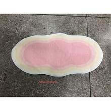 1pc Pink Gradient Decorative Rug, Cute Style, Sweet Style Bedroom Decor, Small Rug, Carpet, Bathroom Rug, Washable - Multicolor - View 4