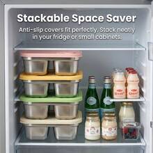 304 Stainless Steel Lunch Box, Bento Box Adult, 2 Compartment Meal Prep Containers With Dividers, Microwavable Metal Food Container With Lids, Stackable Leak-Proof Travel Snack Box, Japanese Bento Box For School Student Office - Multicolor - View 9