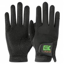 FINGER TEN 1pc Men's Golf Glove Left Hand, Anti-Slip Durable Breathable Material Suitable For All Weather Conditions, Perfect For Practice, Competition And Daily Golf - Black - View 15