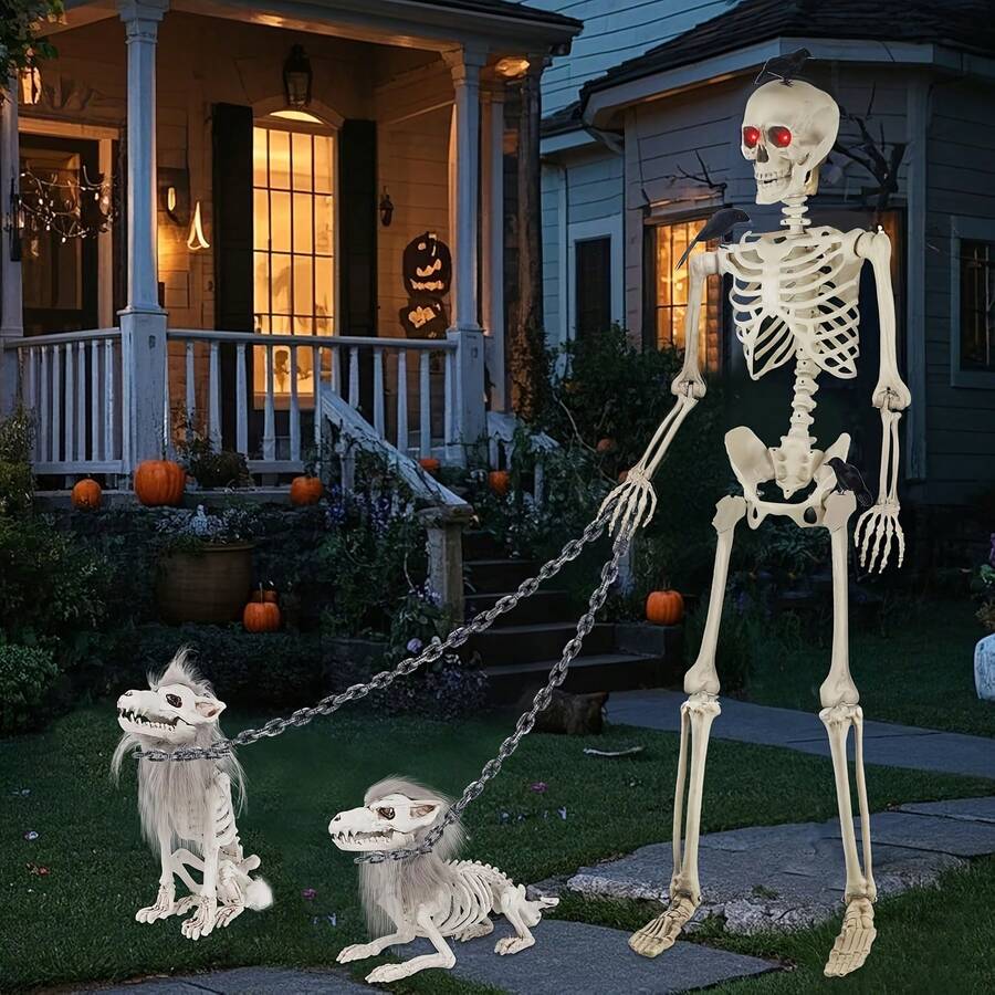 1pc 6-Foot Halloween Plastic Chain, Spooky Costume Accessory For Haunted House Decoration - Multicolor - View 1