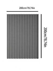 1pc Modern Folding Curtain - Wet/Dry Separation, Blackout, Windproof, Thermal Insulation, Waterproof, No-Drill Partition Curtain, Invisible Curtain, Air Conditioner Barrier Partition Curtain, Suitable For Kitchen, Living Room, Bedroom, Bathroom, Dormitory, Open Closet - Easy Installation, Machine Washable, With Hooks And Tie-Back Function, Rod Not Included. - Partition a - View 19