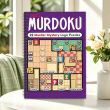 Ny Sudoku Detective pusselbok, detektivmysterier med logikpussel, kombinerar sudoku och detektivresonemang, inkluderar rumsliga ledtrådar och dolda målkaraktärer, utmärkt träning för logiskt tänkande, flera stilar tillgängliga (penna ingår ej) - Ett stycke - Visa 4