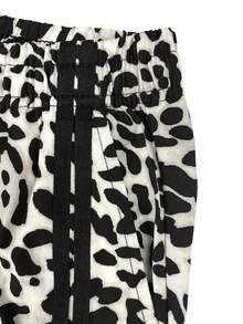 Hidkat Women's Leopard Print Wide Leg Long Pants With Drawstring Waist And Slanted Pockets, Street Casual Y2K Style, Spring/Autumn - Grey - View 6