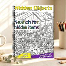 Adult Hidden Object Search Book, Suitable For Adult Puzzle Leisure Activity, 400+ Items To Find, Multiple Styles Available (Pen Not Included) - Single Piece - View 12
