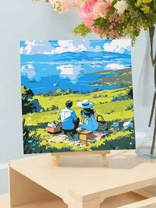 Adult Digital Oil Painting, Acrylic Paint, Easy Adult Digital Oil Painting, Suitable For Beginners, DIY Digital Oil Painting, Can Be Used As Gift Or Home Wall Decor, Size: 20 Inches Wide X 20 Inches Long / 30 Inches Wide X 30 Inches Long - Green - View 9