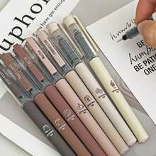 8pcs/16pcs Coffee Theme Quick-Dry Black Ink Gel Pens, Adult Party Favors, Bulk Wholesale, Nurse Work Accessories, Smudge-Free Soft Touch, Suitable For Note-Taking, Drawing, School And Office Supplies, Back To School - Sets - View 7