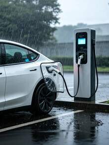 1個防水PVC電動車充電口蓋，汽車插頭保護蓋，防塵防蟲，適用於車輛充電口，不含電池 - A - 查看 2