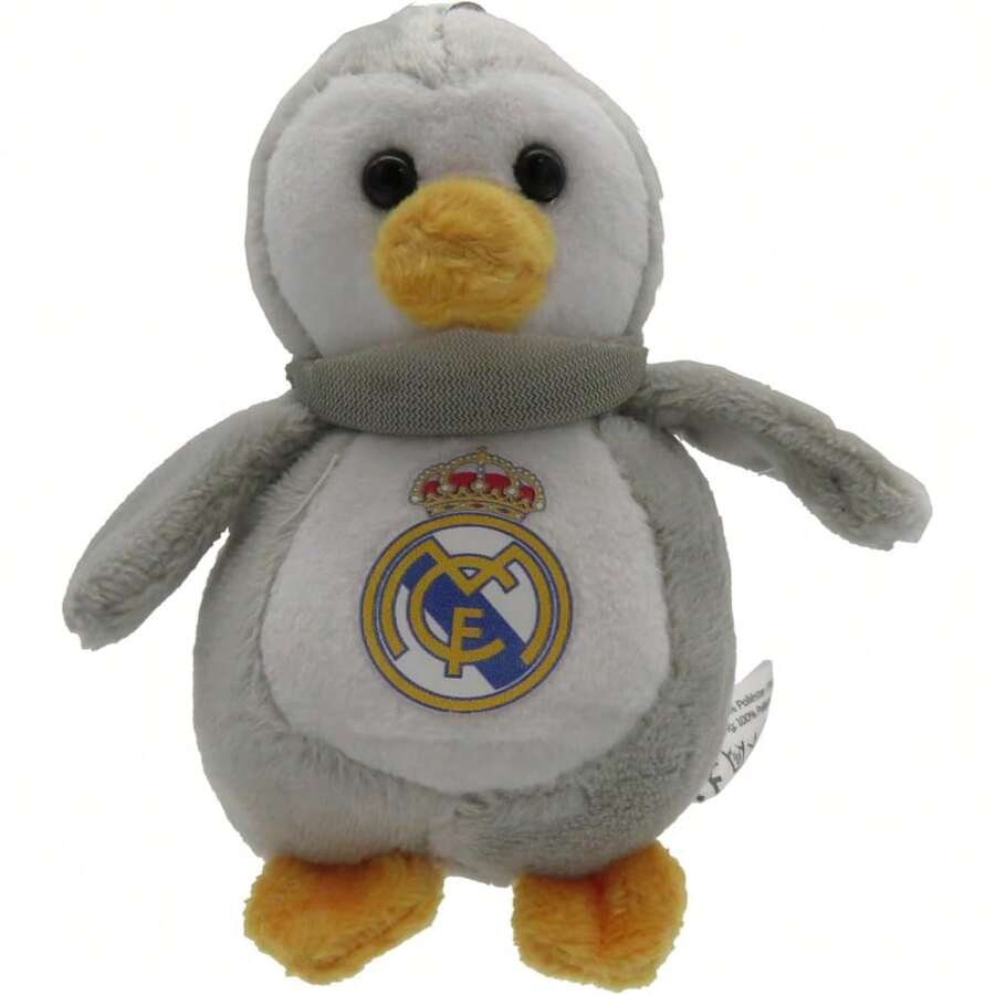 Llavero de Peluche Real Madrid Pingüino Envío Desde España - Gris - Ver 1