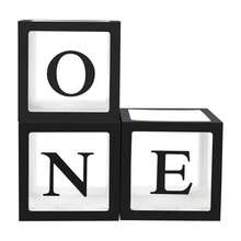 3pcs Balloon Boxes, 1st Birthday Decoration, Suitable For 1st Birthday Decoration Balloon Boxes, Cube Blocks Party Decor With Photo Props And Letters, Cake Smash Backdrop - Balloon Box - View 8