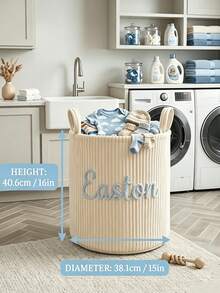 Large Capacity Foldable Customized Toy Storage Box With Name, Personalized Felt Toy Storage Basket, For Organizing Toys, Blankets, Leashes, Durable And Easy To Clean, Space-Saving, Playful Pet Design - Multicolor - View 5
