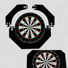 18 Inch Black Octagonal Dart Backstop, Can Be Used As Dart Storage, Expands Dart Flight Range, Protects Walls, Perfect For Dart Practice. - Black - View 5