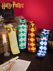 1/4 Pasang Kaos Kaki Setinggi Lutut Gaya Jalanan Geometris Blok Warna Vintage Warner Bros, Kaos Kaki Hadiah Halloween - MultiWarna - View 7