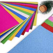 21pcs Assorted Colors Random Glitter Cardstock | A5/A4 Thickened Handmade Paper, Full Glitter, Rich Colors & Diverse Options, Suitable For Holiday Paper Cutting, Creative Greeting Card Making, Party Backdrop, Gift Box Decoration, Art Collage Creation, Starlight Texture DIY Art Cardstock - 21 Glitter Cardstock Sheets - View 12