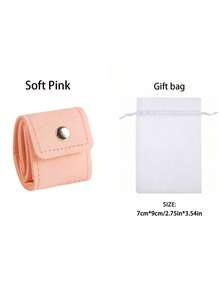 Women's Wallet Portable Foldable Jewelry Roll Coin Purse Mini Button Jewelry Storage Bag 4-Compartment Design Travel Earring Necklace Organizer - Multicolor - View 10
