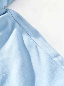Reversible Hooded Fleece Jacket, Oversized Fit For Outdoor Sports, Hiking & Daily Casual Wear, Perfect Gift For Friends, Family And Loved Ones - Baby Blue - View 10