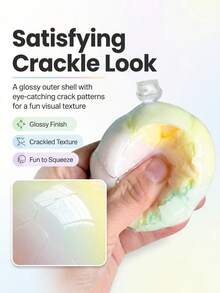 Bola Remas Renyah Baru, Mainan Bola DIY Penghilang Stres Super, Desain Gradien Warna-warni, Lentur dan Mudah Diremas, Cocok untuk Anak-anak, Bola DIY Penghilang Stres yang Hebat untuk Anak-anak, Hadiah untuk Teman - MultiWarna - View 2