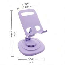 2/1pc 360° Rotatable Aluminum Alloy Adjustable Tablet Stand, 360° Rotatable Folding Tablet Holder, Universal Smartphone Tablet Desktop Stand, Multi-Angle Silicone Non-Slip Base Folding Desktop Stand, Back To School Supplies - Multiple Styles - View 4