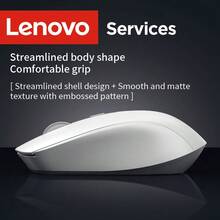 Lenovo 联想N220无线鼠标，适用于台式机、笔记本电脑、办公、家庭、游戏，USB接口，静音，便携 - 黑色 - 查看 6