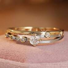 Women's Minimalist Thin Ring, Suitable For Daily Commute, Dating And Stacking Wear - Gold - View 12