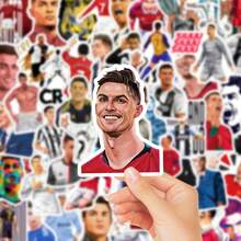 FIFA 50張克里斯蒂亞諾·羅納爾多足球貼紙，7號球衣、比賽動作、慶祝與卡通圖案，適合剪貼簿、日記本、足球迷 - 多色1 - 查看 2
