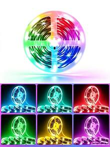 24-Key Remote Control RGB LED Strip Lights, USB Powered Color Changing Lights, 1m-5m For Home Kitchen Bar And Bedroom Decor, TV Backlight, Cabinet, Hallway, Halloween, Christmas Decoration - 24-key RGB - View 9