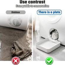 Universal Washing Machine Water Tray And Drainage Guide Plate, Front-Load Washing Machine Anti-Overflow Tray, Washing Machine Outlet Leak-Proof Water Collection Box, Effectively Prevents Laundry Room Floor Leaks, Practical Home Bathroom Accessory - Multicolor - View 6