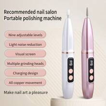 Rechargeable Electric Nail File, Professional Portable Nail Polishing File, Wireless Design, High-Speed Tool Suitable For Salon And Home Use, Great Gift For Women, Battery Capacity: 300mAh - Multicolor - View 5
