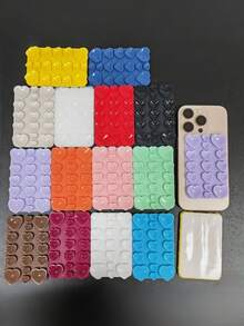 Octobuddy Silicone Suction Cup Phone Case Stand, Phone Suction Cup Handle, Adhesive Phone Stand, Stick-On Phone Holder - Multicolor - View 7
