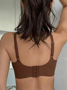 DAZY Brown Seamless Adhesive Wireless Soft Jelly Bra, Comfortable & Fashionable For Women, Suitable For All Seasons And Everyday Wear - Brown - View 6
