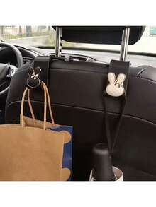 1/2pcs Car Seat Hanging Hook Rabbit Decoration Car Interior Storage Hook Seat Back Storage - Rabbit - View 10