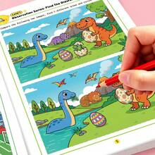 Toddler Find The Difference Activity Book, Preschool Learning Observation Training Busy Book, Workbook, Educational Book, Coloring Book, Birthday Gift - Multicolor - View 6