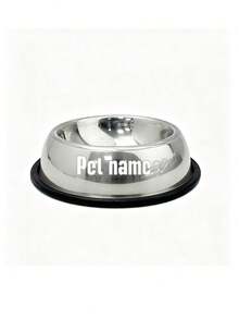 Personalized Stainless Steel Dog Bowl With Non Slip Bottom, Dog Bowl For Small Medium & Large Dogs, Custom Pet Name Dog Feeding Bowl For Food & Water - Multicolor - View 21