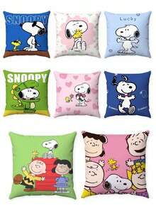 Splendor Colorful Pattern Throw Pillow Covers, Multiple Fun Cartoon Pattern Cushion Covers, Fashionable Home Decor, Suitable For Daily Room Refresh And Leisure Living Space Arrangement - Multicolor - View 4