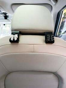 Bowknot Car Hook, Car Interior Storage Hook For Bags, Umbrellas And Other Items, Multifunctional Car Seat Back Hook - A - View 12