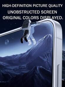 5pcs Black Edge Anti-Shatter Glass Screen Protector, Compatible With VIVO, High Definition Clarity, High Hardness Protection, Anti-Scratch, Anti-Fingerprint, Anti-Breakage Full Coverage Phone Screen Protector - Clear - View 9