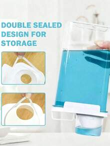 1100/1800/2300ml Refillable Laundry Detergent Dispenser Empty Bottle, Suitable For Powder Detergent, Fabric Softener, Bleach, Etc., With Label, Suitable For Dorm, Can Hold Dish Soap, Bathroom Supplies, Room Decor - Multicolor - View 10