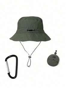 Foldable Bucket Hat, Wide Brim Sun Protection Hat, Portable Outdoor Bucket Hat, Suitable For Travel, Hiking, Beach - Multicolor - View 15