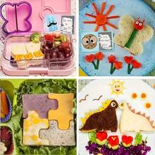 6/1pc Sandwich Cutter Set, DIY Food Making Tool, Cute Animal Pattern Mold, Suitable For Sandwich, Bread, Pancake And Cookie, Can Make Fun Shaped Toast, Suitable For Bento Box Plating And Food Decoration, Kitchen Essential - Multicolor - View 7