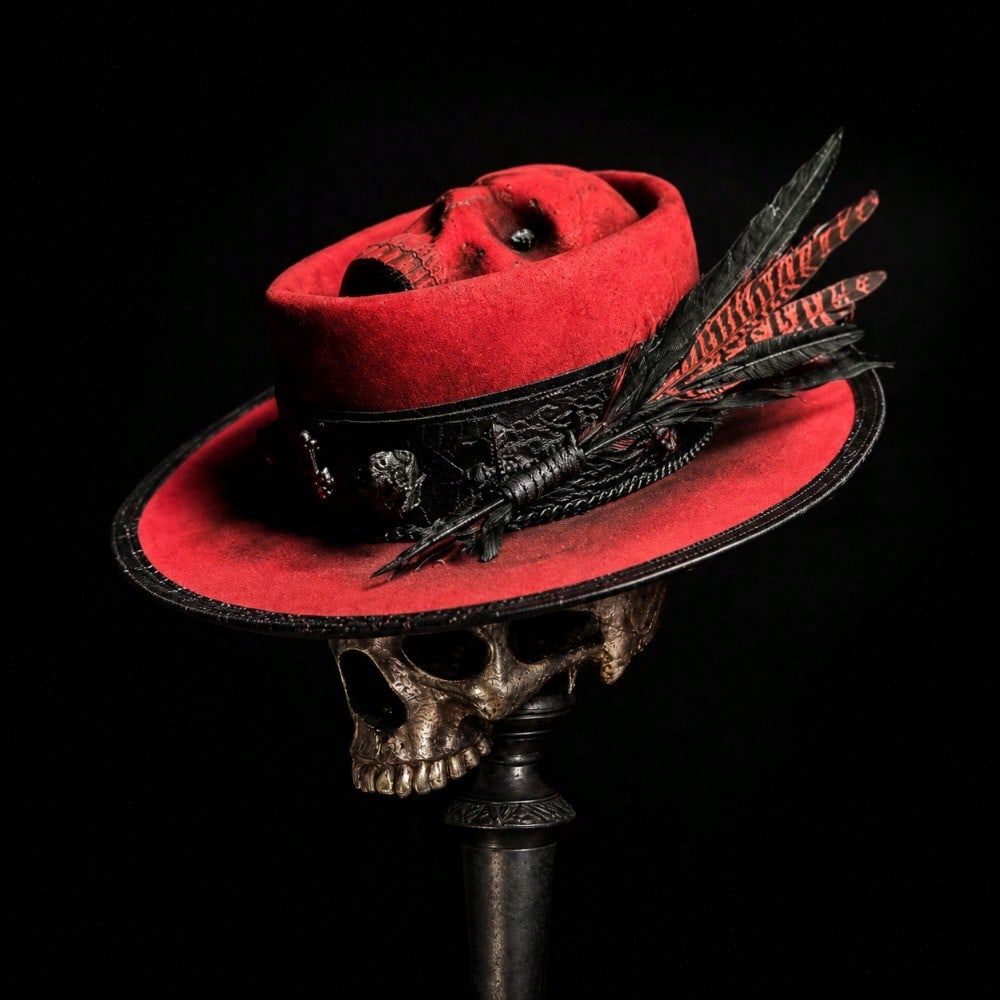 Red Skull Hat