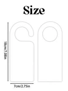 Móc treo cửa PVC tùy chỉnh, biển báo tay nắm cửa Chào mừng/Đừng làm phiền, móc treo cửa trang trí cho nhà ở và khách sạn - Nhiều màu - Xem 6